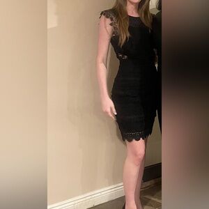 Elegant Black Lace Dress